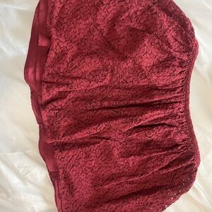 Madewell Burgundy Lace Bandeau
